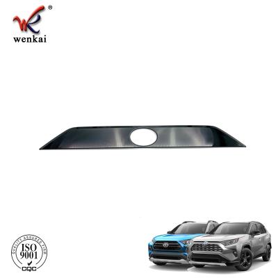 China Piano Plastic Black High Quality ABS Trunk Rear Flame Door Trim For Toyota RAV4 2019 2020 Car Accessories for sale