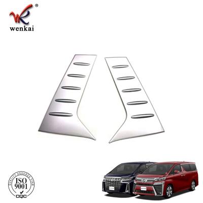 China ABS Plastic Car Accessories C Pillar Rear Window Quarter Cover Trim Matte For Exterior Toyota Alphard Vellfire 3rd Gen for sale