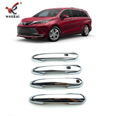 China Auto Decoration Guard For Toyota Sienna 2021 2022 Chrome Side Door Handles Cover Trim Car Exterior Accessories for sale