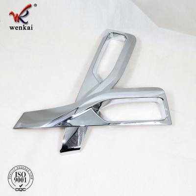 China ABS Chrome Front Fog Light Lamp Cover Trim Decoration For Nissan Leaf ZE1 2017 2018 Car Accessories for sale