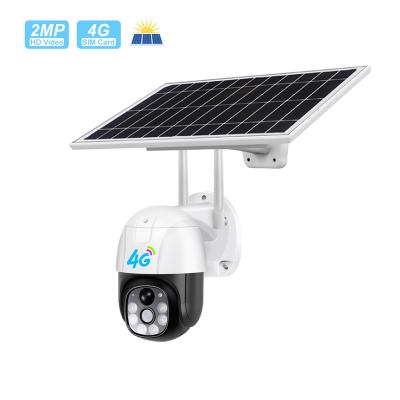 China PAN-TILT Wholesaler Ip66 1080p Camera Solar Power CCTV 4g Outdoor Waterproof Solar Battery Powered IP Ptz Camera for sale