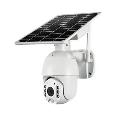 China PAN-TILT Tuya Ptz Support Alexa Solar Powered Wifi Security Battery Camera Sim Card 4g Wireless Outdoor Solar Camera for sale