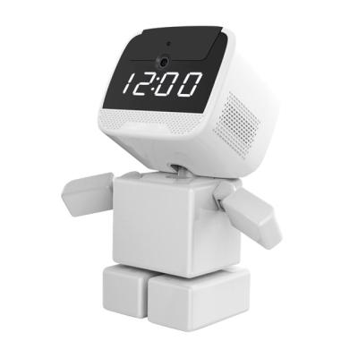 China Two Way Audio Camera Clock Wifi Camera IP Robot Factory Surveillance Smart Home Indoor Security for sale