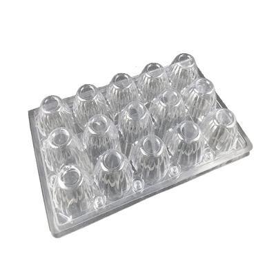 China Clear Food Blister Packaging Factory Custom Clear 6/9/12/15/20 Holes Disposable Plastic Food Egg Trays Packaging Boxes For Sale for sale