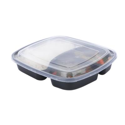 China Plastic Takeaway Container Bento Lunch Box Disposable Food Container Food Storage Box Microwavable Warm Box for sale