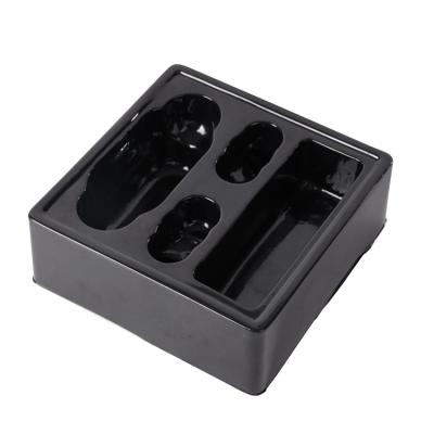 China Sustainable Electronic Products Insert Custom Black PET PS Blister Plastic Tray Packaging for sale