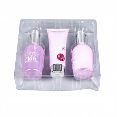 China Sustainable Custom Makeup Set Blister Clear Plastic Cosmetics Package Insert Tray for sale