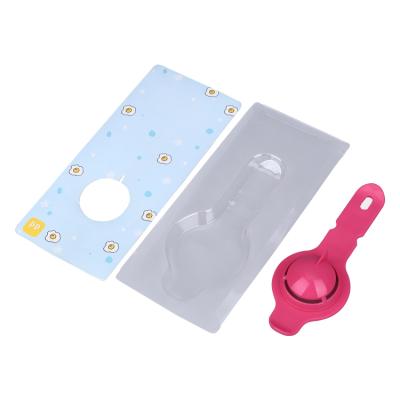 China Viable Transparent Egg Yolk Separator Daily Necessities Blister PVC Packing Card for sale