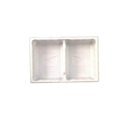 China 2 Compartment Medical Sustainable Environmental Plastic Blister Tray Packaging For Medical Use for sale