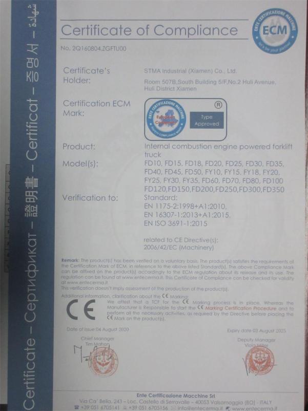 CE - STMA Industrial (Xiamen) Co.,Ltd