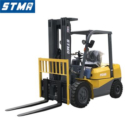 China Garment shops hydraulic transmission forklift machine 2 ton 3 ton 4 ton 5 ton diesel forklift for sale