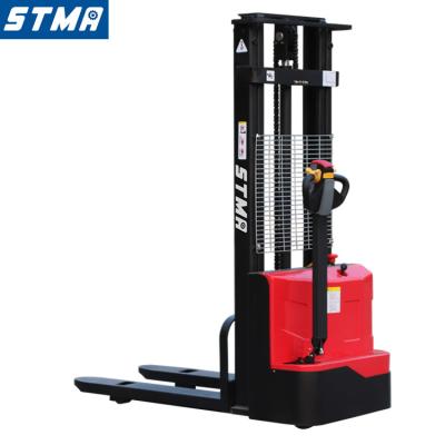 China High Efficiency STMA Walkie Stacker 1.2ton 1.5ton Electric Pallet Truck Eletrica With 3m Lifting Height for sale