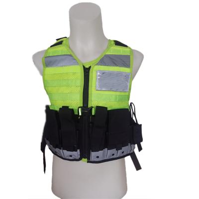 China High Color Reflective Custom Made Traffic Police Water Proof Visibility Safety Reflective Vest for sale