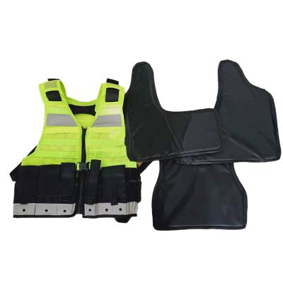 China Custom Logo Detachable Reflective Mesh Security Water Proof Personal Protective Tactical Vest for sale