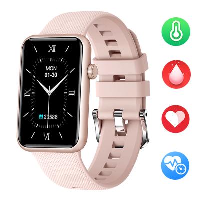 China Full Screen Music Control Smart Watch HT3 Touch Screen 1.57inch Touch Screen Sport Women IP67 Waterproof Smartwatch Body Temperature 2022 Arrival Call for sale