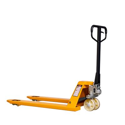 China Factory direct hot sales steerable portable manual pallet truck for transportation 80*68 for sale