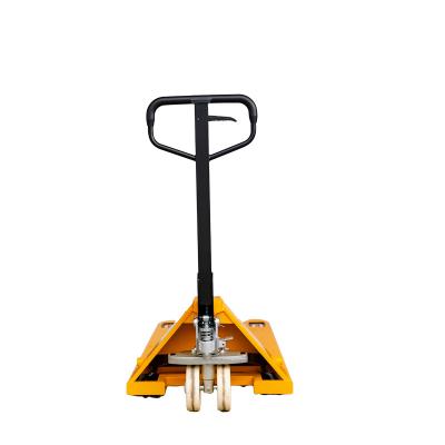 China Factory Wholesale Price Sales Automatic Safety Lift Self Loading Manual Pallet Truck 80*68 for sale