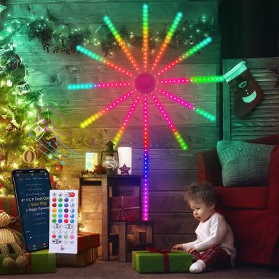 China Smart LANDSCAPE Firework Lights USB Noise Flashing Detection Led For Decoration Fireworks Tree Led Light for sale