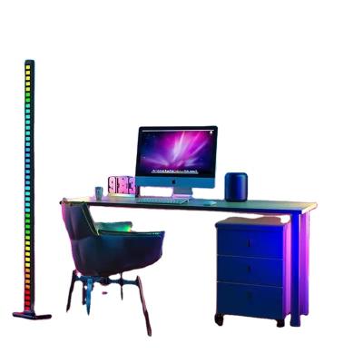 China Dimmable Modern Led Amazon Music Floor Lamp Warm Smart Corner Rhythm Light Nordic Modern With Music Remote Modes for sale