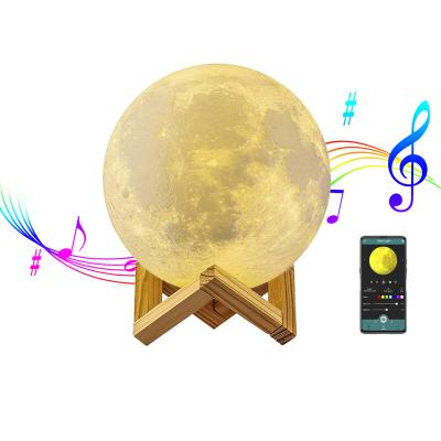 China Upgraded Modern Multicolor Rechargeable Moon Lamp Led Night Lights For Bedroom Living Room Creative Christmas Gift for sale