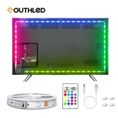 China Other 16.4ft USB LED Strip Light Music Sync Outdoor RGB Waterproof Color Changing Powered With App For TV Room Backlights for sale