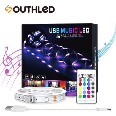 China Residential Usb Music Sync Led Strip Light Christmas Decoration 30 LED/Multimeter Wire TV Back Light Strips for sale