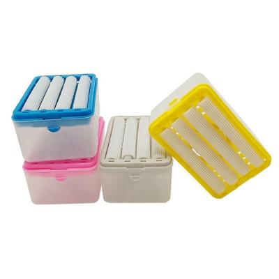 China Hands-Free Type Hydraulic Roller Smile Design Box Bubbler Soap Dish Modern Multifunctional Household for sale