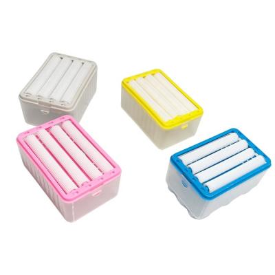 China Holy Dry Easy Smile High New Arrivals Soap Wholesale Cheap Portable Plastic Travel Soap Box For Bathroom Soap Dish Box Case Tray Soap for sale