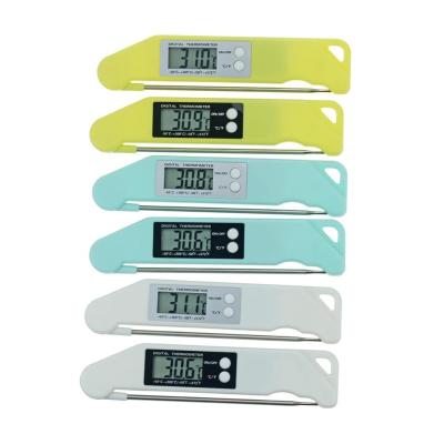 China Kitchen Thermometers Factory Sell Foldable Food Probe Thermometer Super Fast Instant Read Meat Thermometer for sale