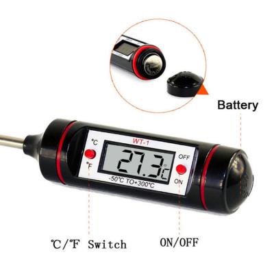 China Quick Response Electronic Food BBQ Stainless Steel Thermometer Cooking Food Instant Read Thermometer for sale