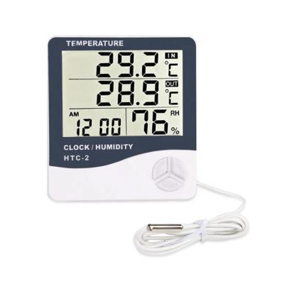 China Quick Response Indoor Room LCD Digital Temperature Humidity Meter Thermometer Electronic Hygrometer HTC-2 for sale