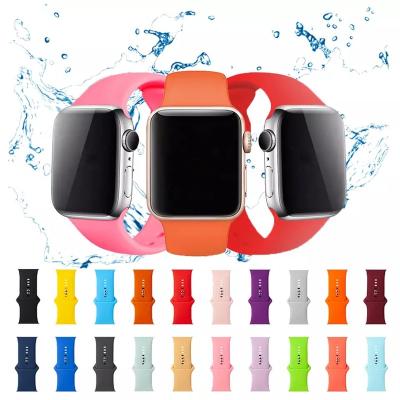 China Storage 40mm 44mm wrist t500 wrist organizer breathable rubber fitness for iwatch apple watch band strap for sale