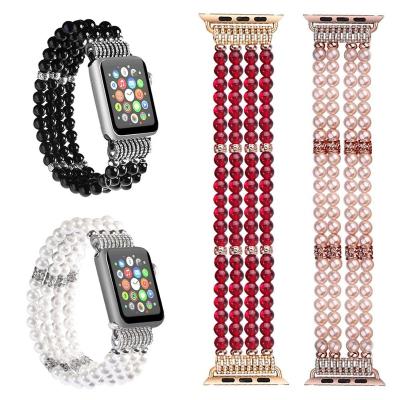 China Stainless Steel Replacement Agate Design Buckle Jewelry Watch Band Strap For iwatch 40mm Band 38mm for sale