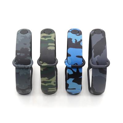 China Camouflage Style Breathable Wristband MI Band 5 Strap Silicone Wristband Printed MI Band Strap For Xiaomi MI Band 5 for sale