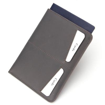 China RFID Blocking Multifunctional Organizer Full Grain Genuine Whip Leather Passport Holder Custom Passport Cover RFID Blocking Passport Wallet for sale