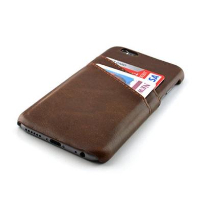 China Phone Case With Credit Card Holder Wholesale Custom Cowhide Mobile Cell Phone Leather Case With Credit Card Holder for sale