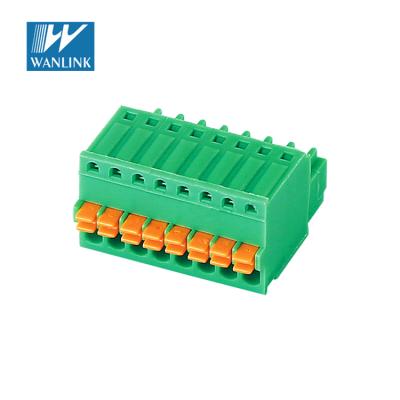 China WANLINK PCB Terminal Block Socket Insulated Terminal Block 15EDGKD-2.5 26-20AWG for sale