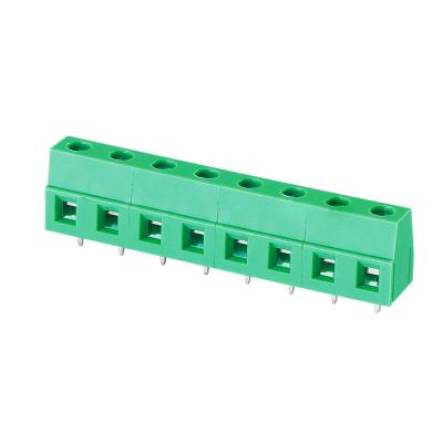 China WANLINK 7.5/7.62mm PCB Terminal Blocks With Rising Flange Brass Cage 22-12AWG for sale