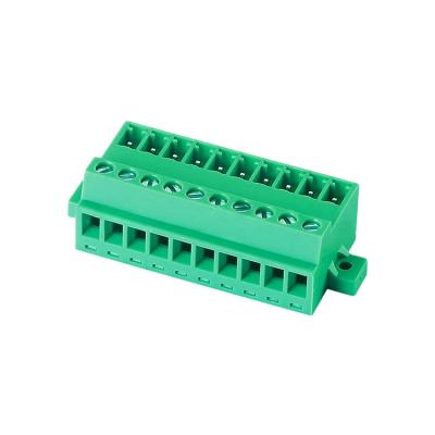 China Pitch 3.81mm Terminal Block Terminal Block Pluggable Panel Mount 15EDGGB-3.81 15EDGGB-3.81 for sale