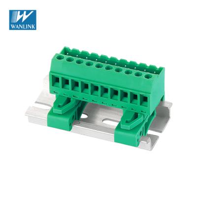 China 5.08mm Pluggable Wire For Wiring Mini DIN Rail Terminal Block 2EDGUVK-5.08 2EDGUVK-5.08 for sale