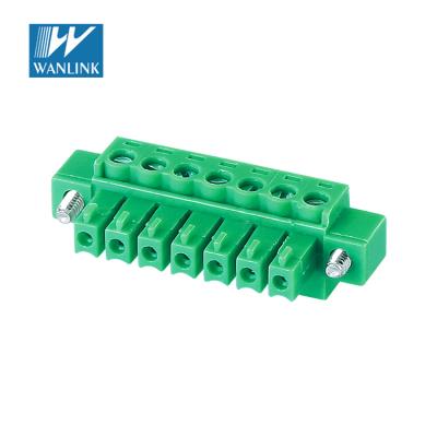 China weidmuller power terminal block 3.5/3.81mm ceramic terminal block connector 3.5 pluggable terminal block 15EDGKM-3.5/3.81 28-16AWG for sale