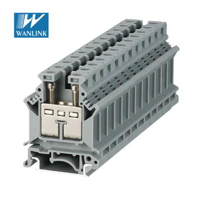 China High Voltage Terminal Block 35mm2 Screw Clamp Din Rail UK High Voltage Terminal Blocks UK16N 12 - 4AWG for sale