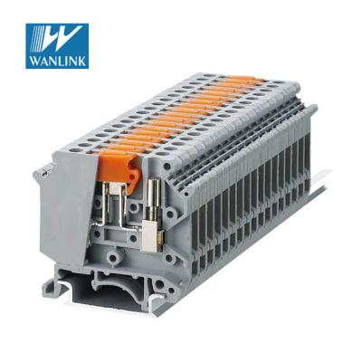 China 4mm2 DIN Rail Screw Din Rail Phoenix Type Terminal Block Gray VK5-MTKP/P VK5-MTKP/P for sale