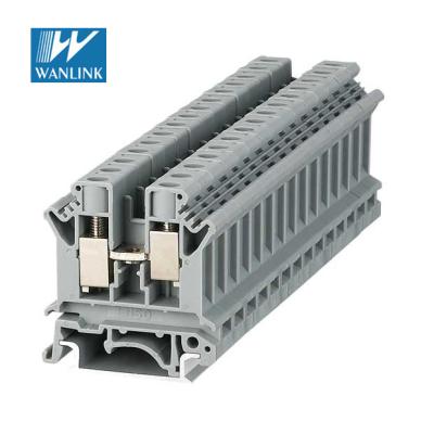 China Din High Voltage Current Rail UK Screw Clamp Terminal Block UK10N 20 - 6AWG for sale