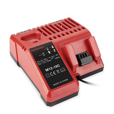 China Universal Charger Quick Charger for M12 and M18 48-59-1812 Replacement Battery Machine Tool Compatible with Milwaukee 12V 14V 18V Li-ion Battery for sale