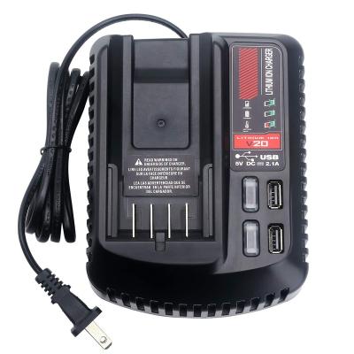 China High-speed charging 20V MAX Battery Charger CMCB104 compatible with craftsman V20 lithium battery machine tool for sale