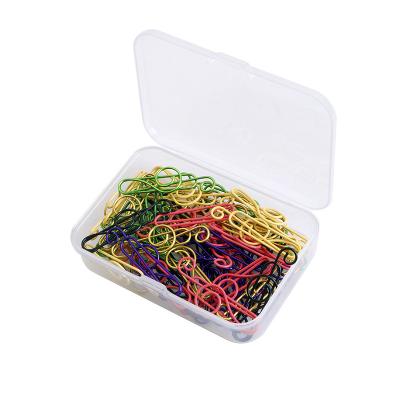 China Creative Cute Musical Music Box Metal Paper Clips Assorted Desk Accessories For School Office Cue Desk 50pcs for sale