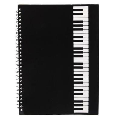 China Staff Musical Paper Script Piano Custom 50 Pages Sheet Spiral Notebook for sale