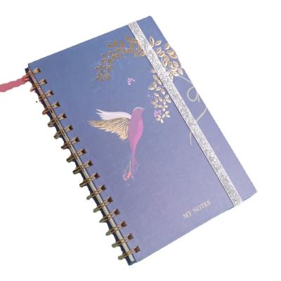 China Mini Hardcover Coil Notebook Wholesale Foreign Trade Creative Spiral Notebook Small Cute Diary Notebook for sale