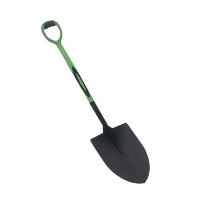 China Camping Shovel Carbon Steel Agriculture Cultivating Fiberglass Handle Garden Shovel Shovel for sale